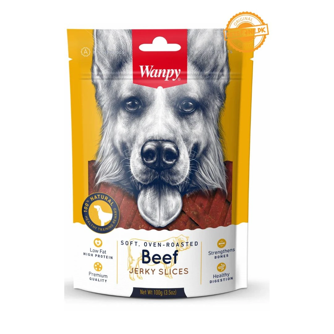 Wanpy Soft Beef Jerky Slices For Dogs-Image 2