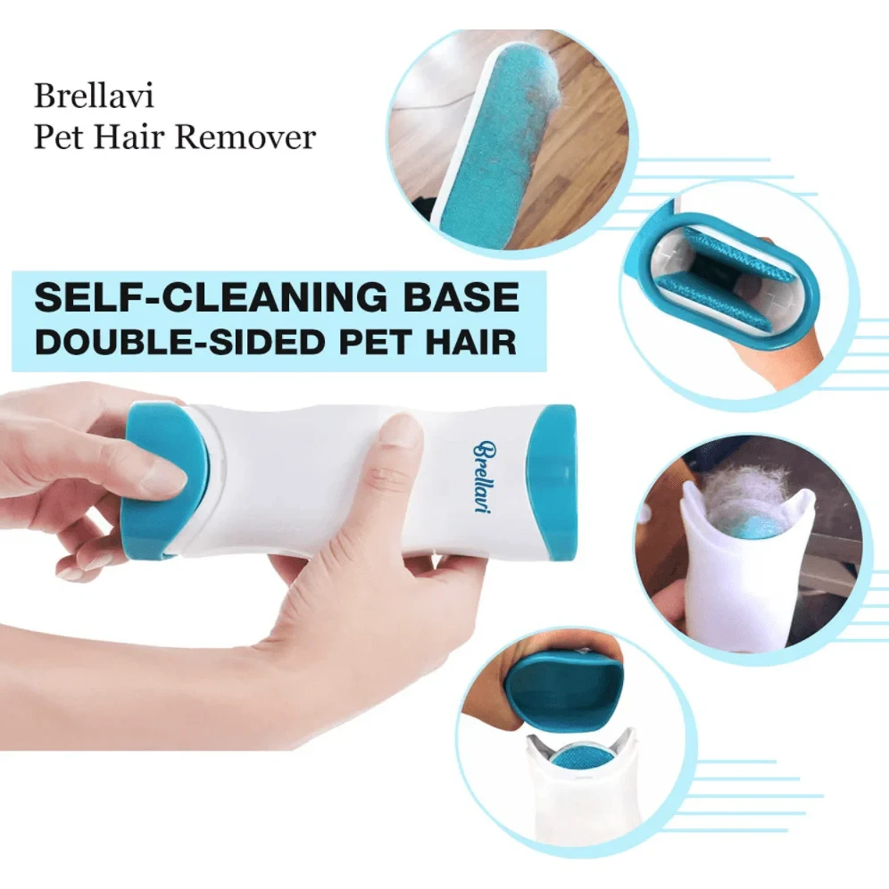 Pet Hair Remover - 2 in 1 Double-Sided Standard-Size - Remove Dog Fur, Lint, Bedding, Fabric-Image 2