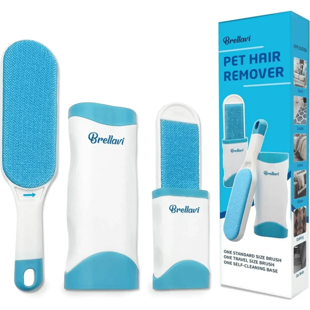 Pet Hair Remover - 2 in 1 Double-Sided Standard-Size - Remove Dog Fur, Lint, Bedding, Fabric-Image 3