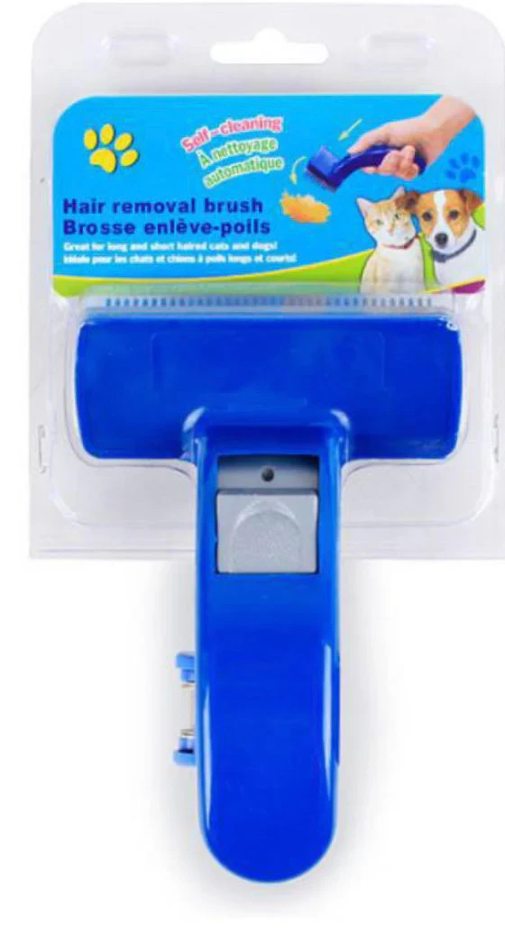 Blue Button Slicker Brush for Dogs-Image 2