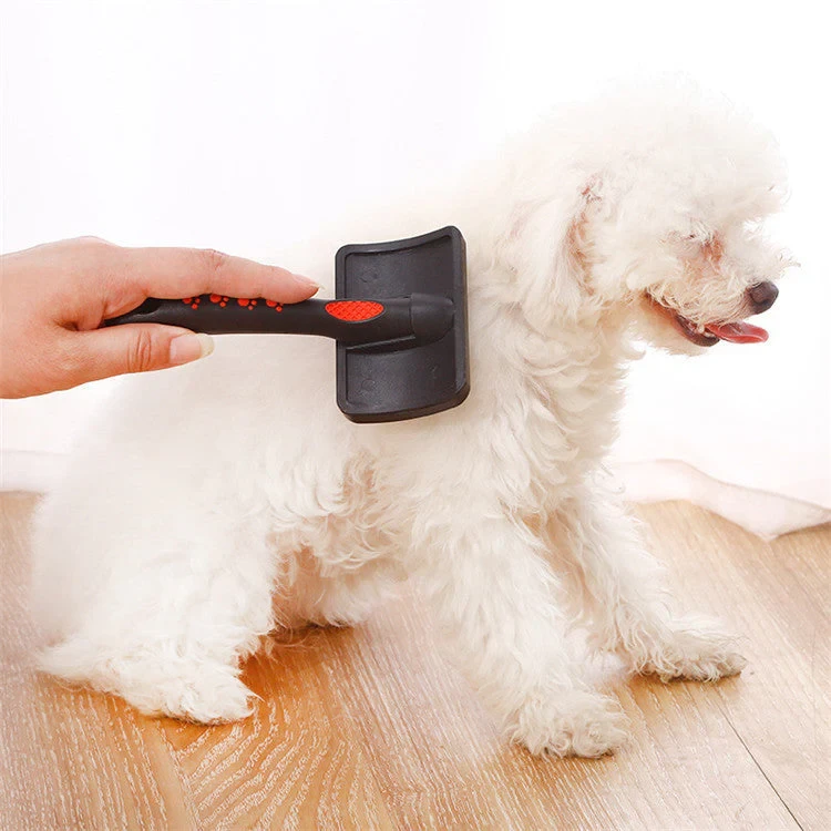 -14% Sold out  Matt Black Grooming Brush for dogs-Image 3