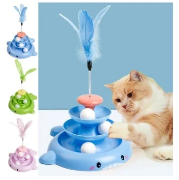 Cat Tower Toy (Fish Shape)