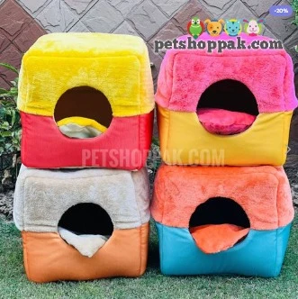 Square Cat House cum Bed