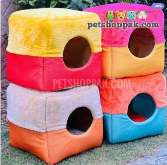 Square Cat House cum Bed