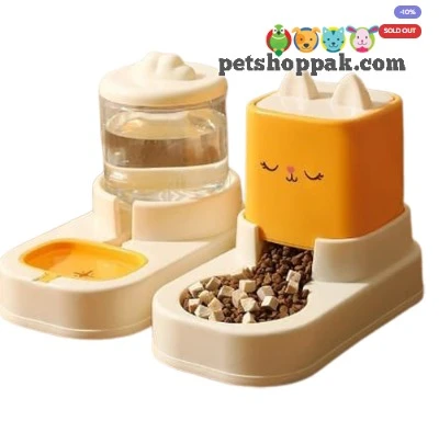 meow food water dispenser set