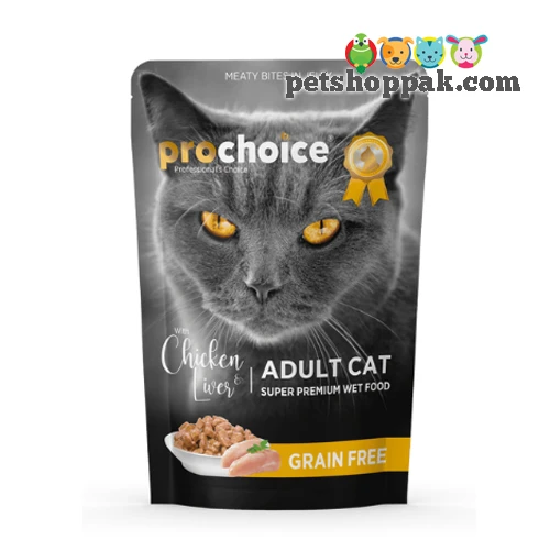 Prochoice Chicken and Liver chunks in Jelly for Adult Cats