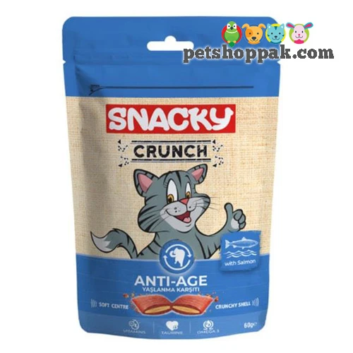 Snacky Crunch Anti-Age Cat Treat With Salmon