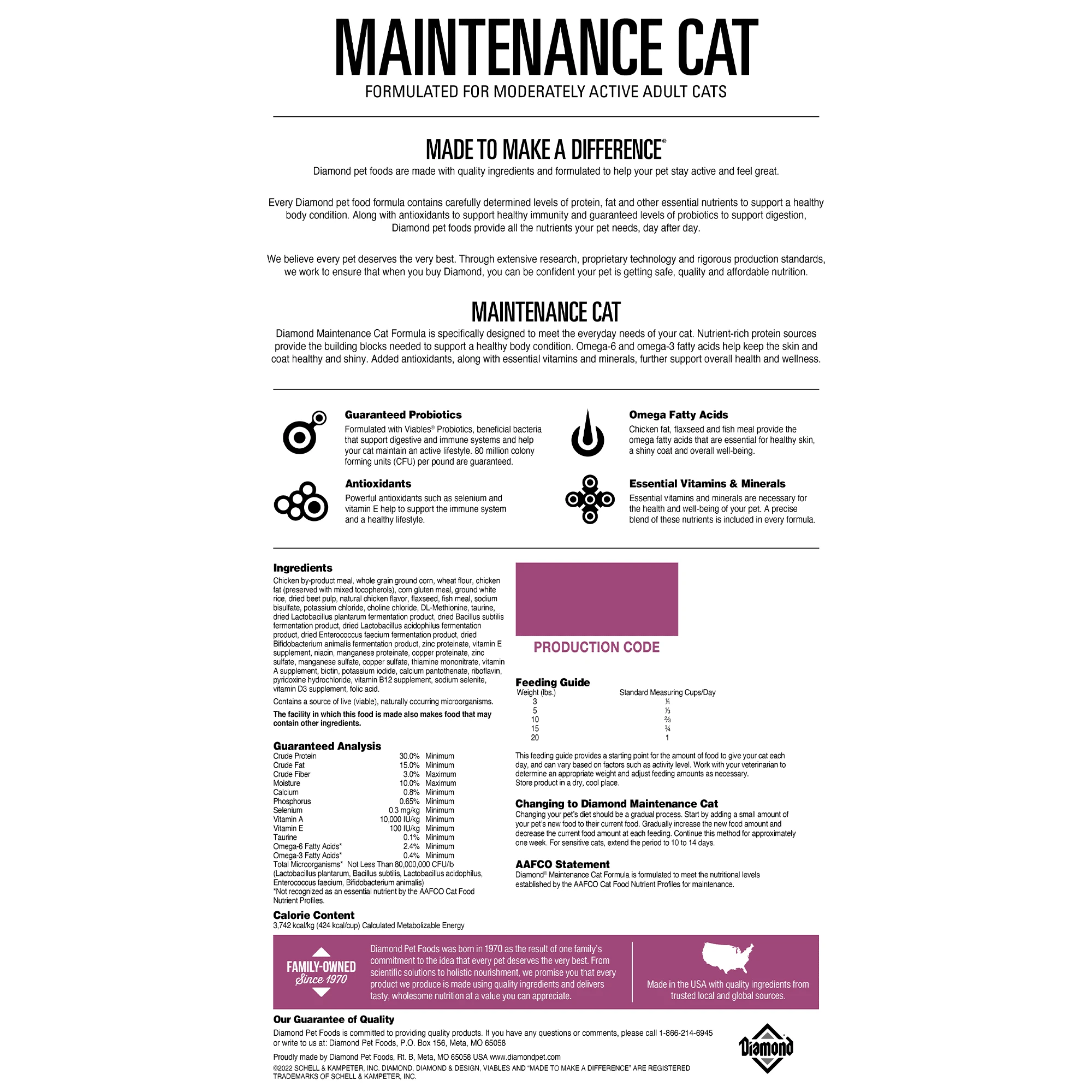 DIAMOND MAINTENANCE CAT