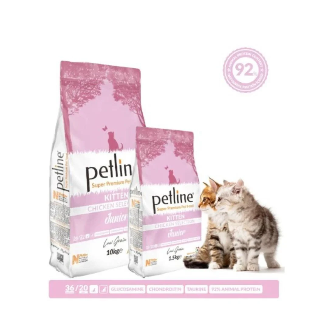 PETLINE SUPER PREMIUM KITTEN FOOD CHICKEN SELECTION