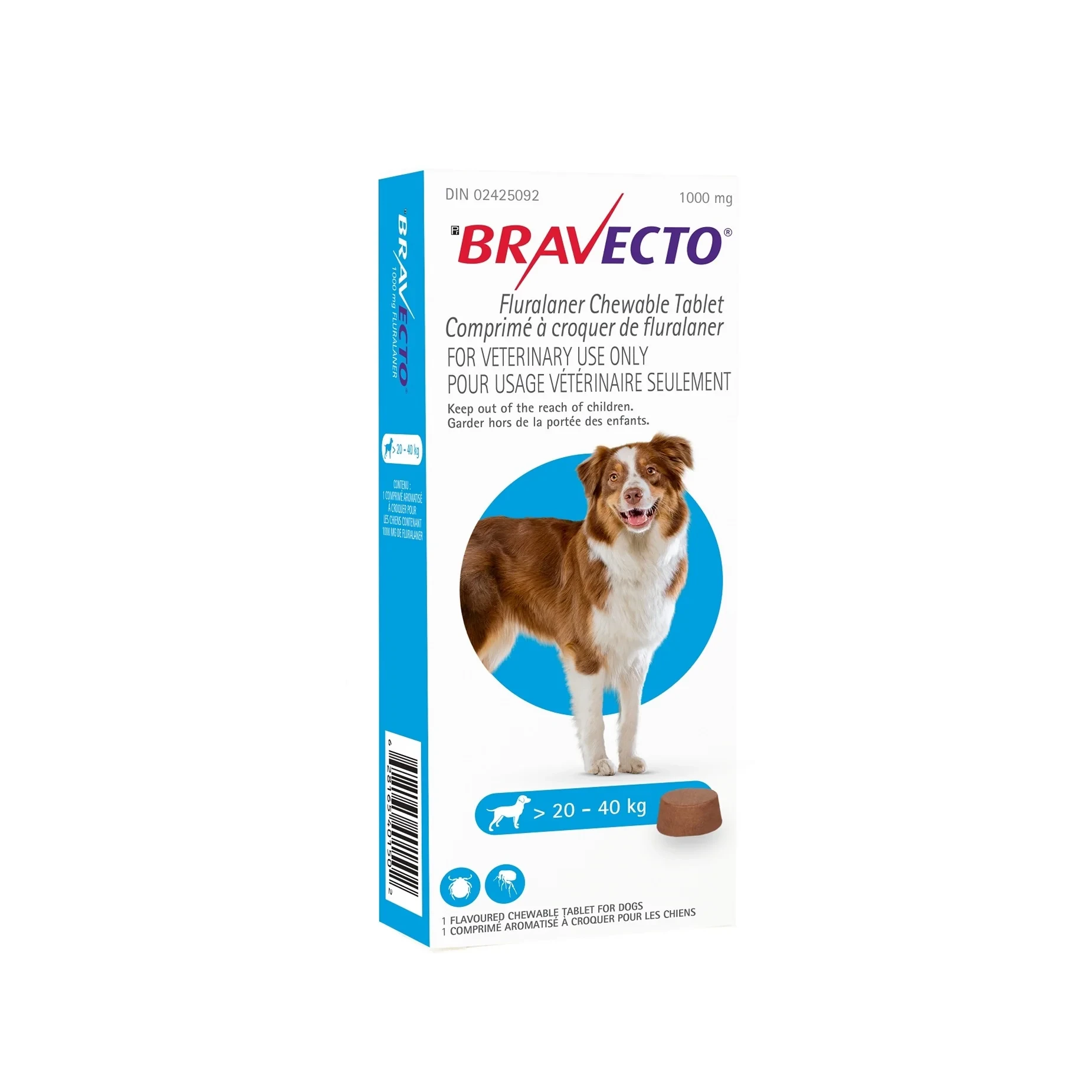 Bravecto Chewable Deworming Tablet For Large Dogs - 20KG to 40 KG