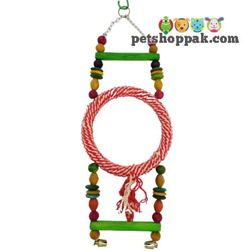 Parrot Toy Ring Ladder Swing