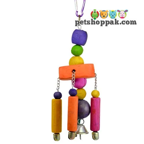 Parrot Toy Wooden Stick Hanging