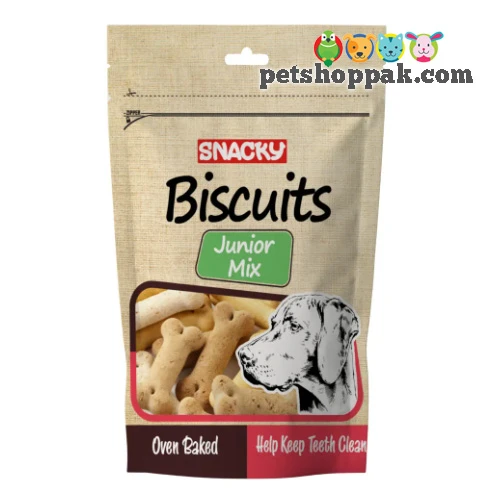 Snacky Biscuits Dog Treat Oven Baked Junior Mix