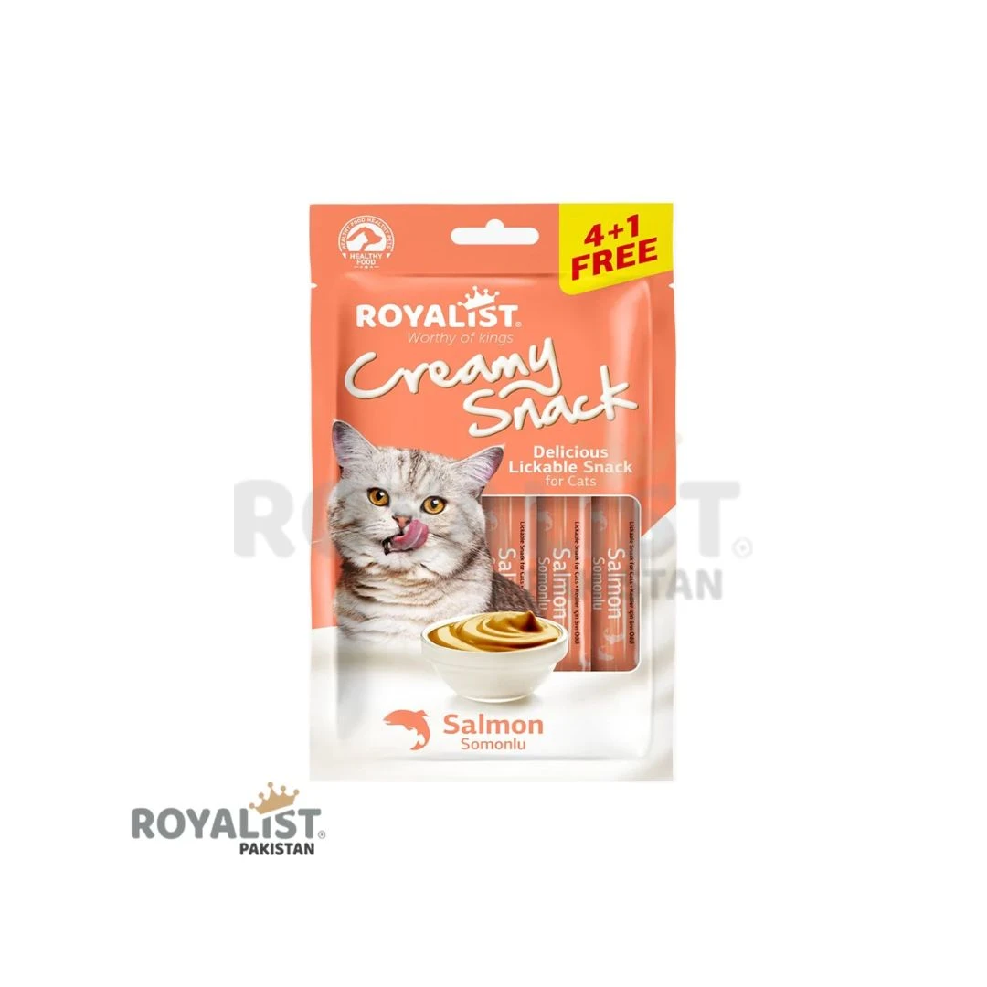 Royalist Creamy Snack with Salmon for Adult Cats / Cat Treat – 75 Gram